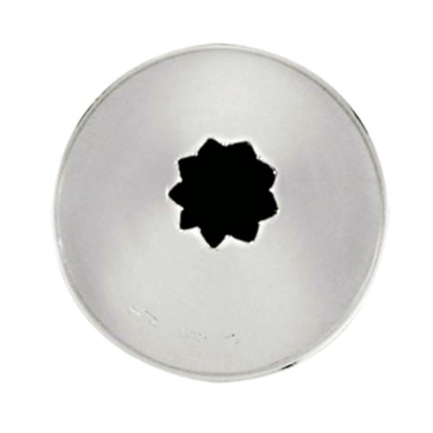 Paderno World Cuisine Fluted Stainless Steel Pastry Tip, Size 2