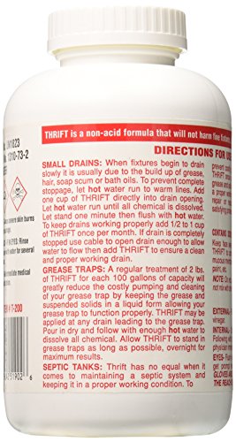 Thrift Marketing GIDDS-TY-0400879 Drain Cleaner 2 lb , White - Thumbnail 2