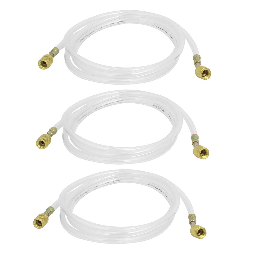 Aexit 1.8 (Civil equipment hardware accessories) Meter 1/4NPT Threaded Female Connector Charging Hose Tube for (35ry323qf191) Refrigeration 3pcs