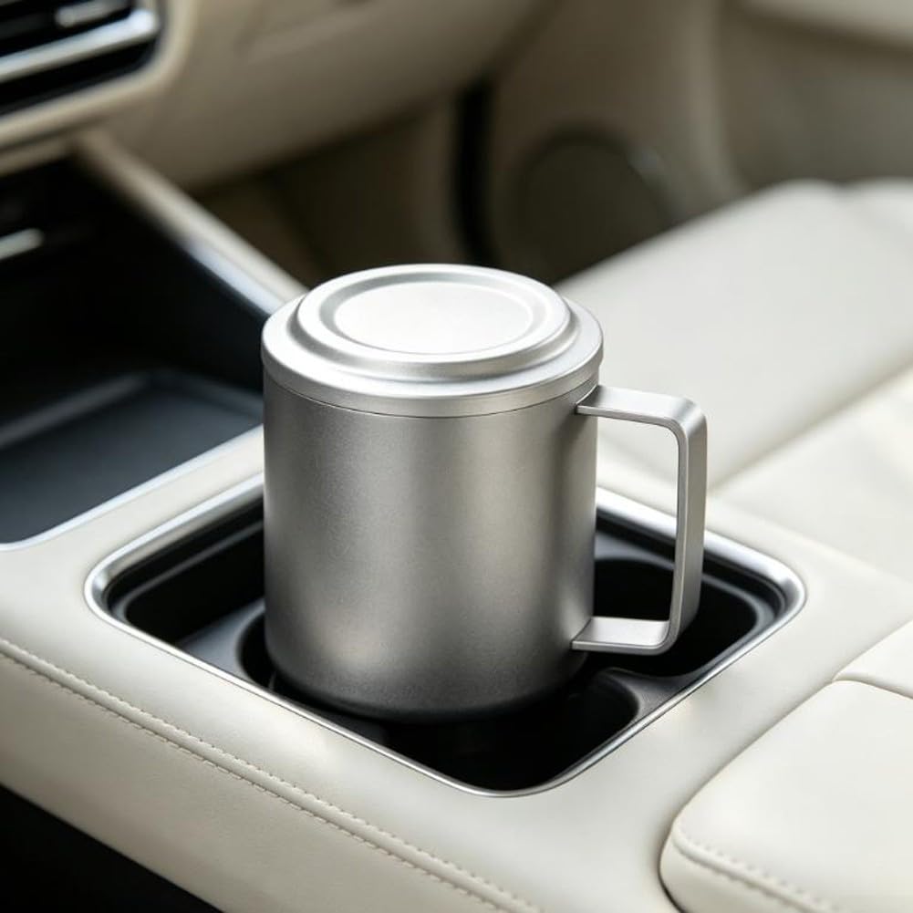 Tazza Isolante in per titanio per Bevande Calde Anti-Scottatura