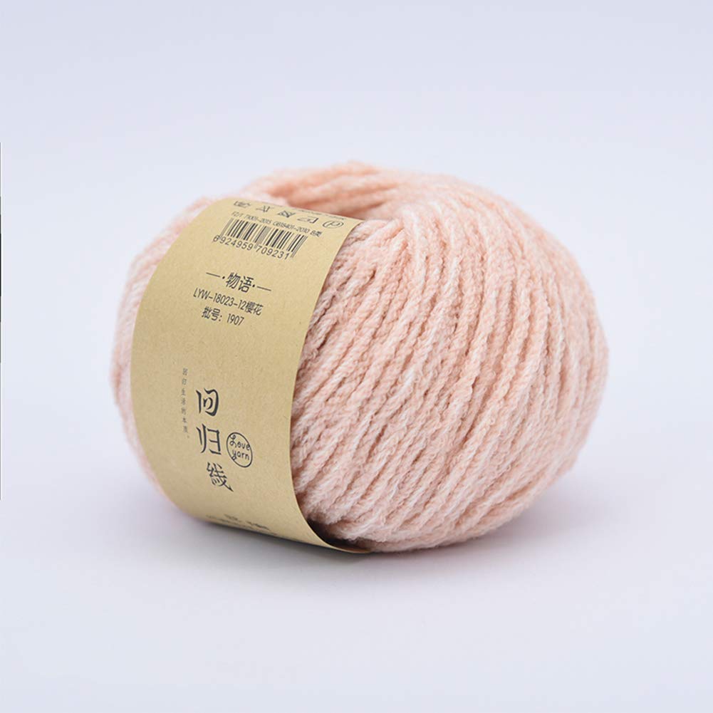 300G Gruesa Lana Merino Hilados de algodón, Bolas de 4 Colores Disponibles, Capa del suéter del mantón Sombrero, Suave y cálido,04