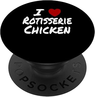 I Heart (Love) Rotisserie Chicken Keto Carnivore Dinner PopSockets Standard PopGrip
