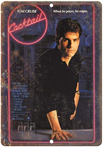 Hunnry Cocktail Tom Cruise Movie Póster De Pared Metal Vintage Placa Cartel Decorativas Estaño Signo Vendimia Plaque por Bar Café Hogar Restaurante Dormitorio