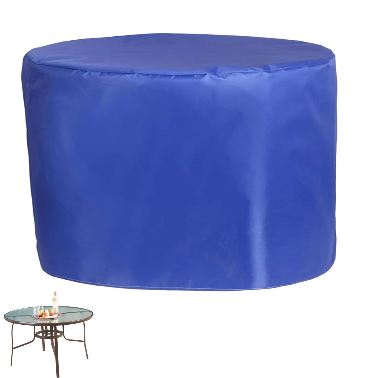 Housse de protection ronde imperméable bâche table de jardin Oxford 420D résistante aux UV