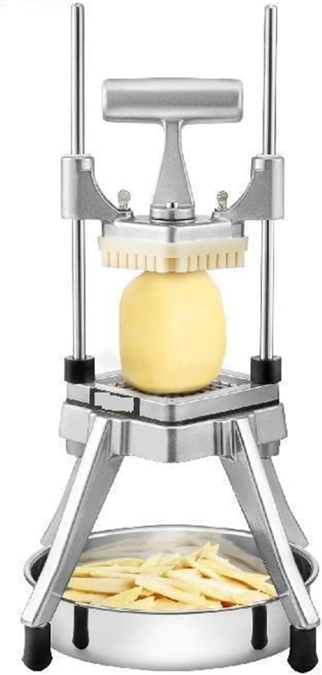 ASerZenith Commercial Vegetable Fruit Chopper Dicer 4 Stainless Steel Blades Manual Onion Tomato Slicer Restaurant French Fry Cutter