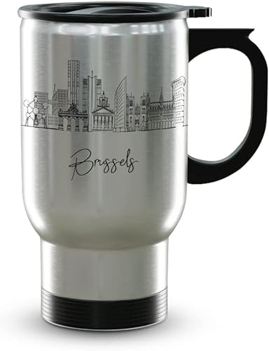 Miniatura 308 de Taza de cerámica Madrid Spain Skyline, taza blanca de recuerdo de Europa de 11 onzas, taza de café personalizada, regalo para cumpleaños, taza
