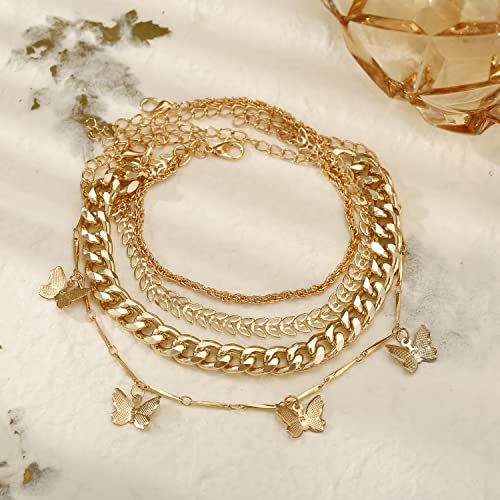 Image of Shining Diva Fashion Stylish Multilayer Gold Plated Bangle Bracelet for Women and Girls