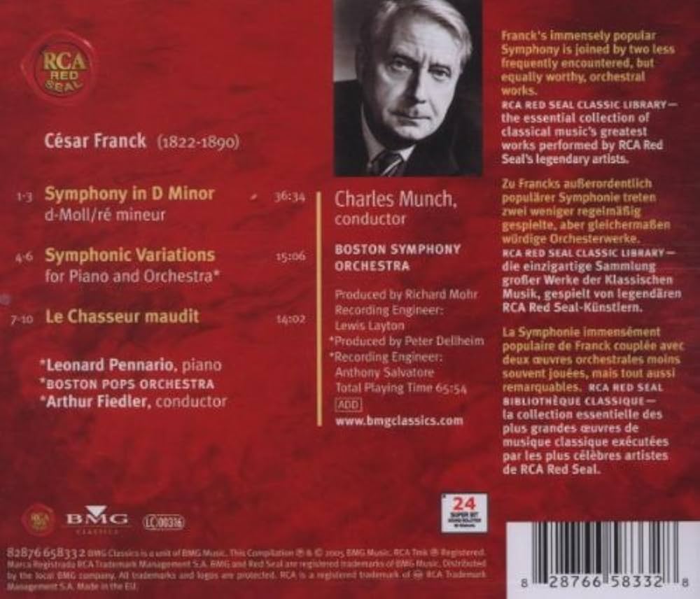 その他 Symphony in D Minor / Symphonic Variations [CD] Franck: Symphony in D Minor, Symphonic Variations - Amazon