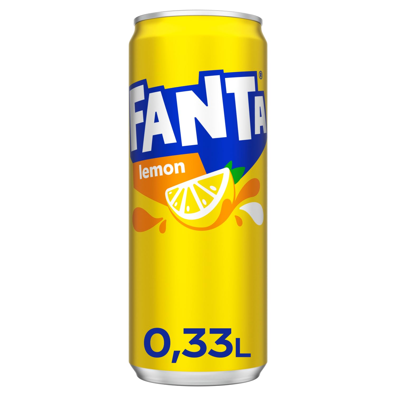 Fanta Lemon - kalorienreduzierte Erfrischung mit fruchtigem Zitronengeschmack - spritzig-erfrischendes Softgetränk in Einweg Dosen (24 x 330 ml)