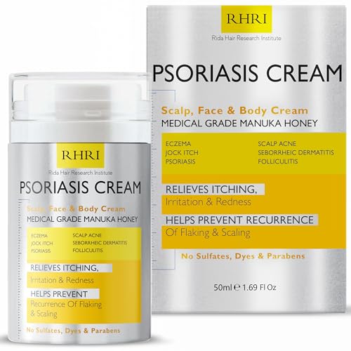 Psoriasis Cream for Itchy Scalp, Face & Body | Eczema Cream, Seborrheic Dermatitis Cream, Anti Itch Cream Extra Strength, Jock Itch Cream