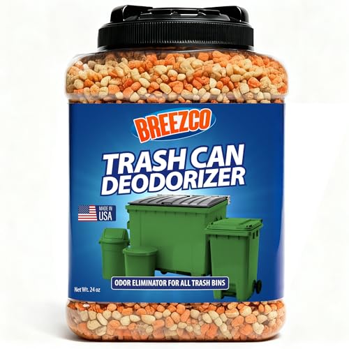Trash Can Deodorizer 24 oz - Outdoor Trash Can Deodorizer & Absorber, Biodegradable, Neutralizes Garbage Smells & Absorbs Liquids