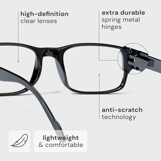 Image of Gaoye Professional Reading Glasses for All Day - Computer Readers with Blue Light Protection - Value Pack