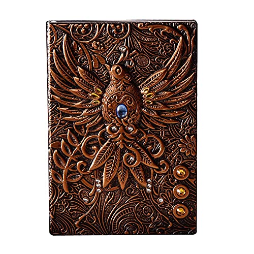 Xinmier New Retro Notebook Custom Pu Notebook Custom Travel Diary, Record Book, Meeting Book, Embossed Design #TOP6