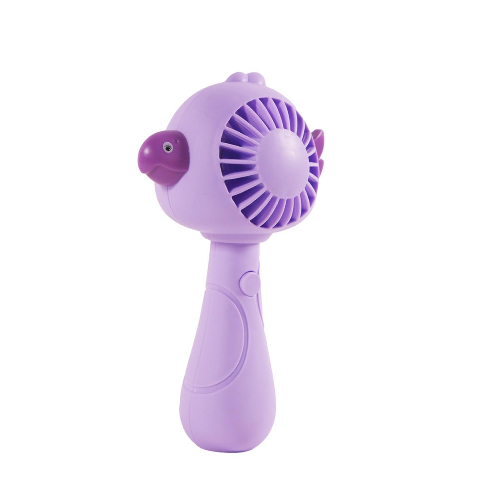 Mini ventilateur rechargeable USB violet portable pour enfant à 3 vitesses