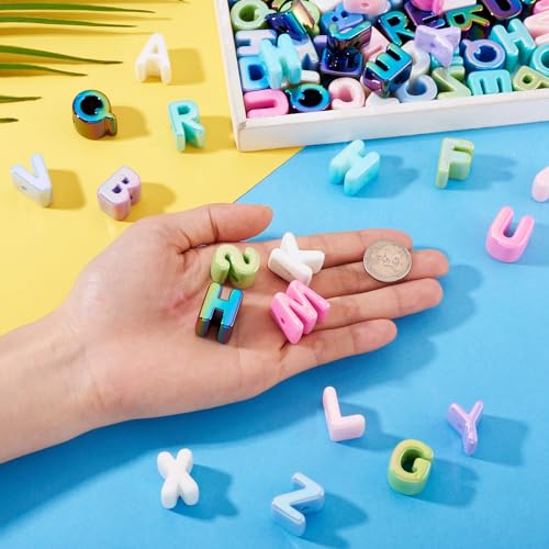 Elecrelive 90-100Pcs Colorful Large Letter Beads Chunky Alphabet Beads by EEE ELECRELIVE - Used condition - Image 7