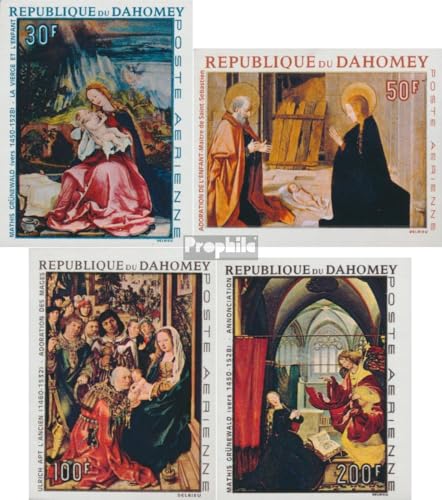 Sellos Dahomey Navidad 1967 regalo histórico coleccionistas