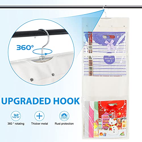 Freegrace-Double-Sided-Hanging-Gift-Wrap-Organizer-Large-16-x-41-Wrapping-Paper-Rolls-Storage-Bag-Tearproof-Space-Saving-Closet-Gift-Bag-Organization-Solution-Beige