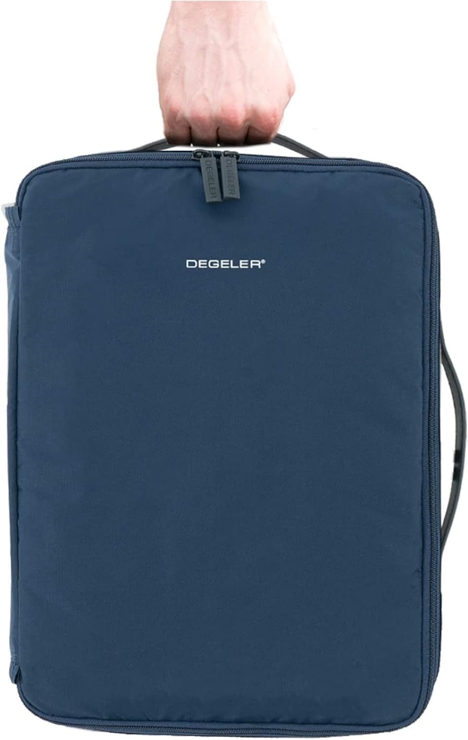 DEGELER® Shirt Bag for crease & wrinkle-free traveling with dress shirts & blouses – Garment bag & Packing Organizer for carry-on luggage accessory – blue - Image 4