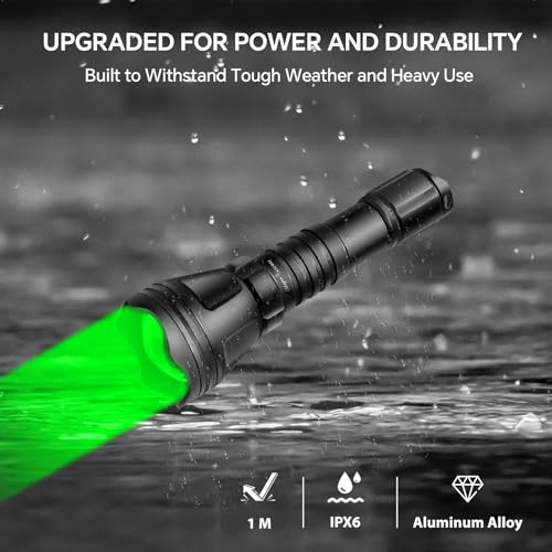 Image of KL52 MAX Scope Mount Green Light Flashlight for Night Hunting