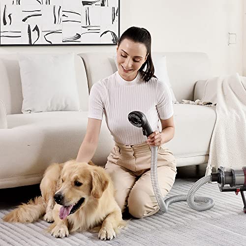 Dog Grooming Vacuum Attachment Kit, Pet Vacuum Brush For Shedding Grooming With Slicker Brush, Electric Dog Clippers, Deshedding Brush, Crevice Nozzle For Cat Dog Hair Remover #TOP6