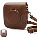 Produktbild Tasche für Fujifilm Instax SQUARE SQ 10 Hybride Sofortbildkamera, Kameratasche PU-Leder klassische Retro-Schutzhülle mit verstellbarem Schultergurt von Hellohelio-Braun