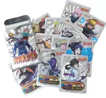SALPITOYS Naruto Silver Foil Cards Anime Namikaze Minato Kakashi Sasuke Gaara Pain Flash Shiny Game Collection Card Rare Trainer Toys Kids Gift (B0D92NFJPK) Amazon Price History, Amazon Price Tracker