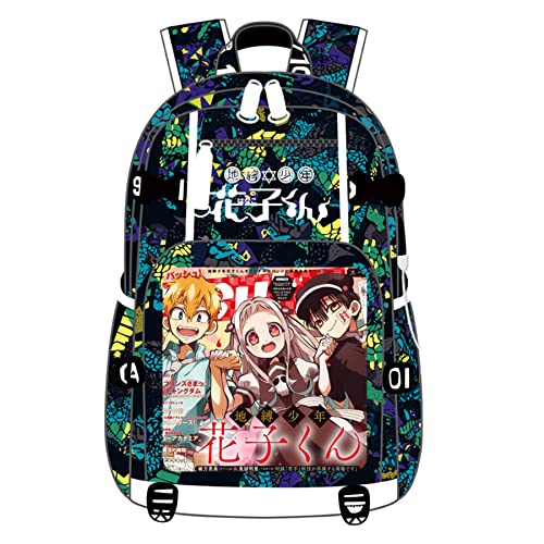 ISaikoy Anime Toilet Bound Hanako kun Backpack Satchel Bookbag Daypack School Bag Laptop Shoulder Bag Style4