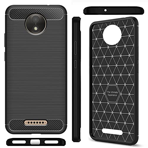 Image of Amazon Brand - Solimo Back Cover Case for Motorola Moto C Plus | Compatible for Motorola Moto C Plus Back Cover Case | 360 Degree Protection | Soft and Flexible (TPU | Matte Black)