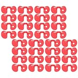 OSALADI 150 Stück Anti Kampf Brillen für Hühner Roter Kunststoff Klein Langlebig Geflügel Piepser für Hühnerfarm und Freilandhaltung