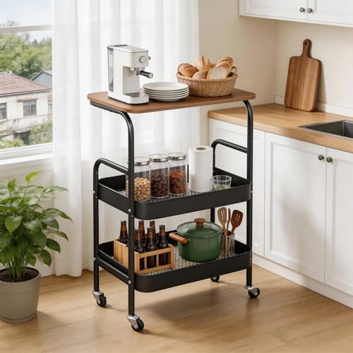 キッチンワゴン キャスター付き3段 キッチンラック キッチンわごんキャスター付小物隙間収納 ペットボトルラック 冷蔵庫横 洗面所 収納 隙間ラックスリムワゴン 細い棚
