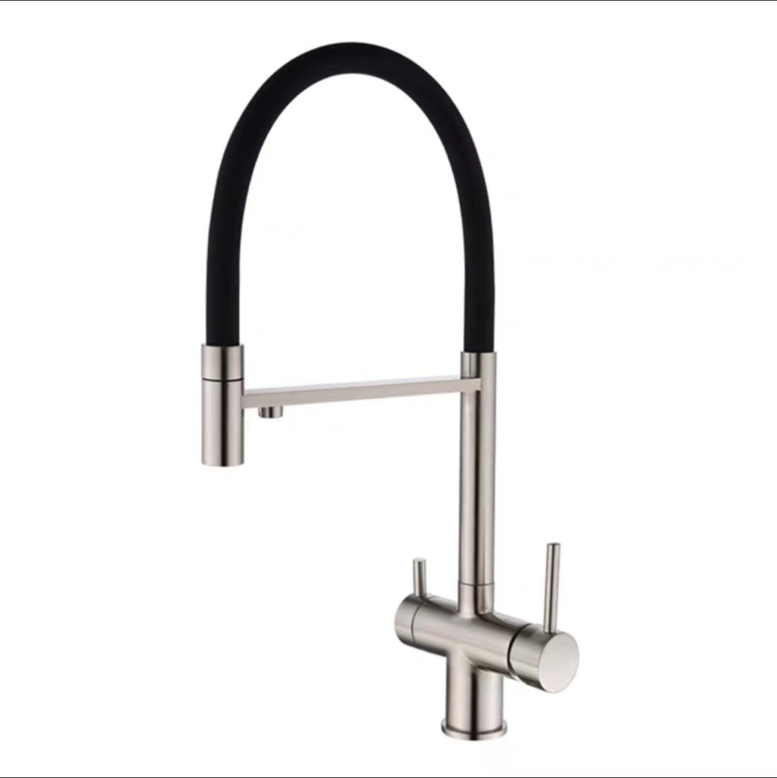 Fanjubei Brushed 304 Stainless Steel Kitchen Pull-Out Hot And Cold Water Purification Faucet,