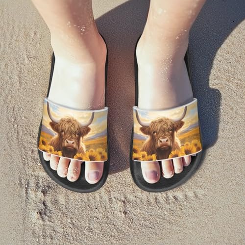 Girls Slip-On Sandals Lightweight Summer Slippers Non Slip Shower Shoes for Kids3