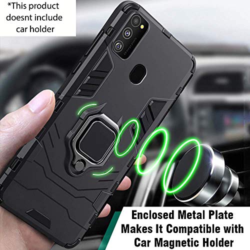 Image of TheGiftKart Back Cover for Samsung Galaxy M21 / M21 2021 Edition / M30s (Black)