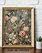 Vintage Floral Wallpaper - 11x14 Unframed Print - Timeless Charm for Every Room - Nostalgic Elegance, Boho Decor, Antique Style Print, Wall Art for Living Room, Bedroom, or Office