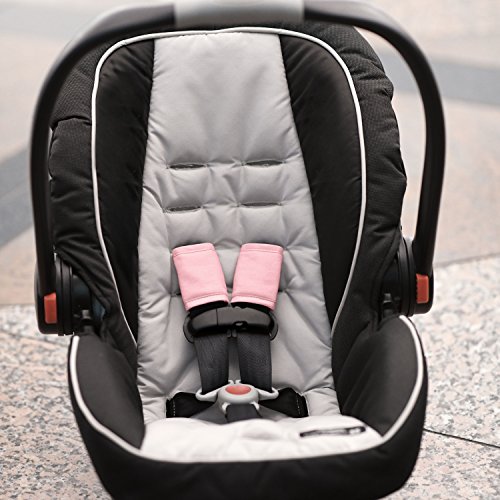 Travel Bug Baby 2 Piece Car Seat Strap Cover Teether Set (Pink) #TOP5