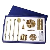 altes raucherset messing Dieses Werkzeugset ist perfekt, um Räucherstäbchen selbst herzustellen, und kann überall und zu jeder Gelegenheit verwendet werden. zum Beispiel Yoga, Meditation, Familien-SPA, Entspannung und Schlafenszeit usw