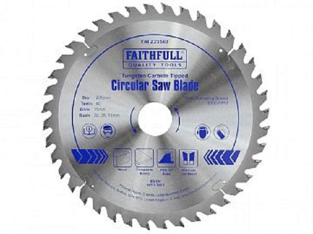 Faithfull TCT Circular Saw Blade 235 x 35mm x 40T POS FAIZ23540
