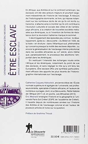 Etre esclave: Afrique-Amériques (XVe-XIXe siècle)