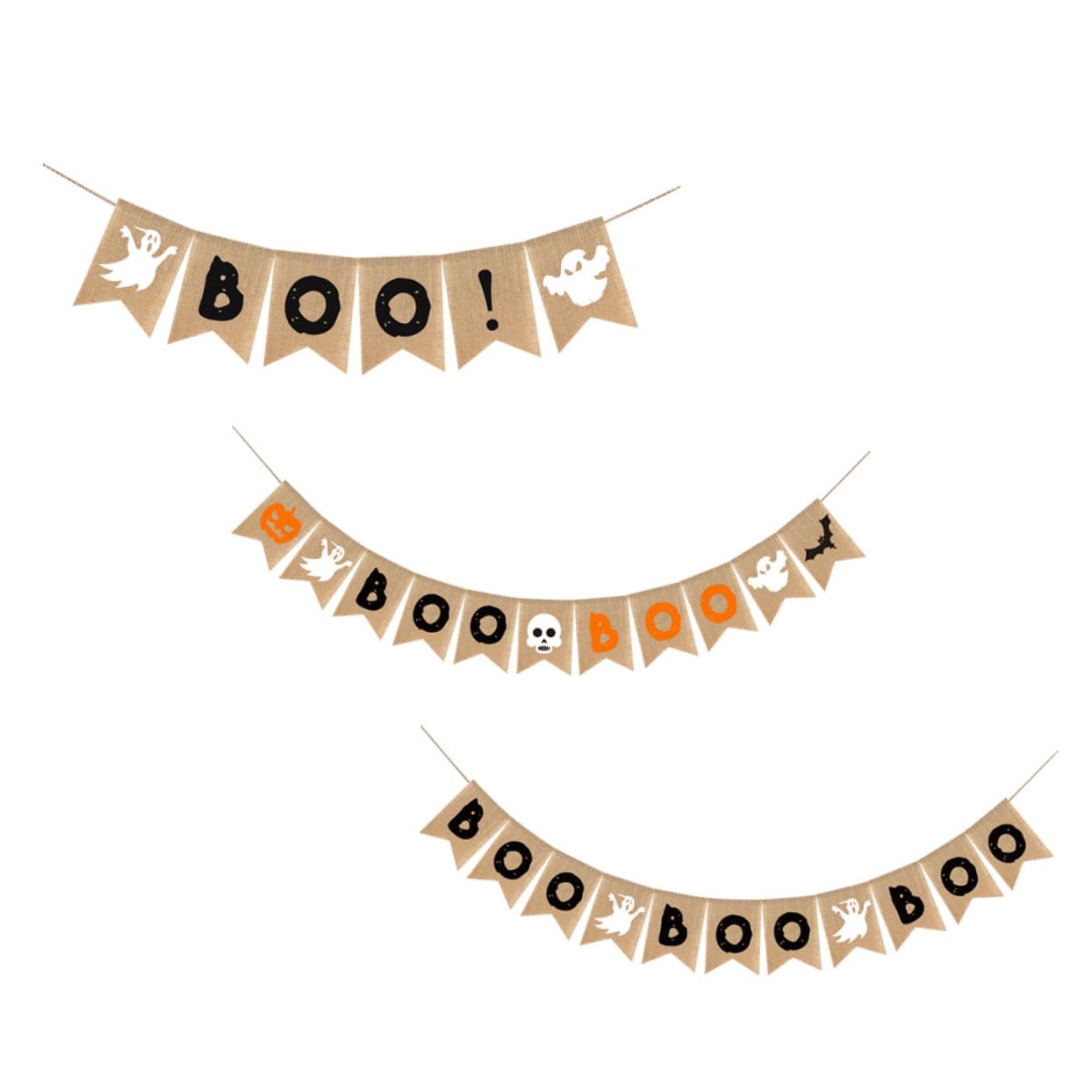 Abaodam Set Di Striscioni Appesi Per Halloween 3 Pezzi Ghirlande Decorative Decorazioni Per Feste in Maschera Decorazioni Per Interni/esterni