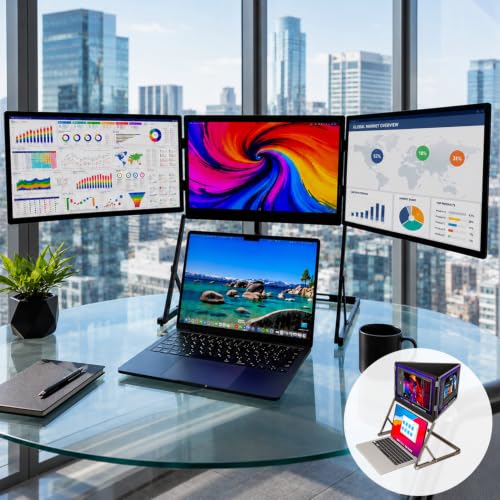 モバイルモニター トリプルモニター 14インチ 折りたたみ式 Amazon.co.jp: PETOOP トリプルモニター 14インチ FHD 3画面 拡張