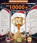 2026 Machine à coudre à main améliorée 10000+】 Machine à coudre les mains 【2 Régimes & Poignées Tissus épais/fins Mini Machine à coudre pour débutants, avec kit de couture pour adultes, (Rouge)