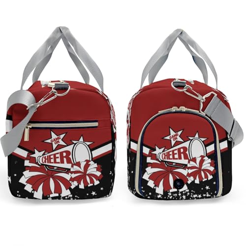 Personalized Cheer Duffle Bag Cheerleader Sleepover bag with Shoe Compartments Gifts for Cheer Team Coach3