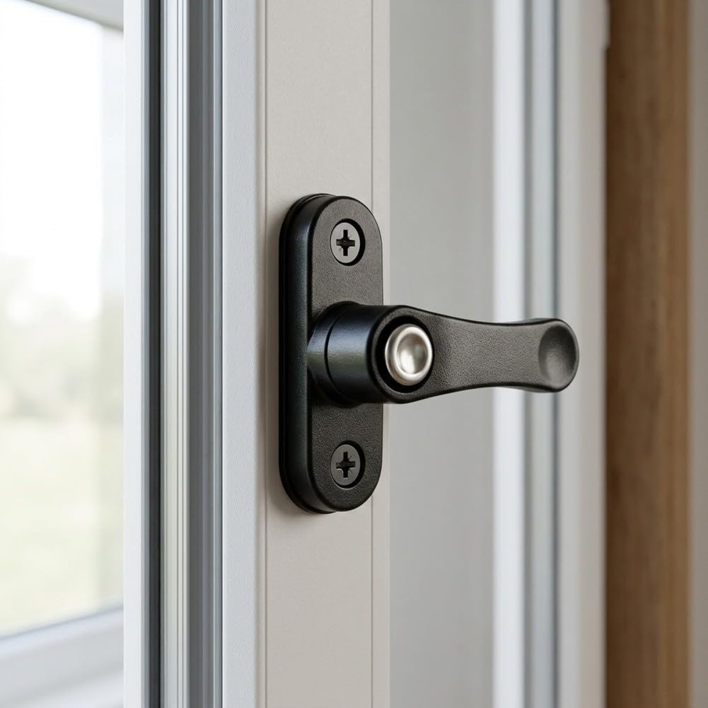 Cerradura Ventana UPVC Aleación Zinc Seguridad Antiintrusión(LockablePunchinge,2)