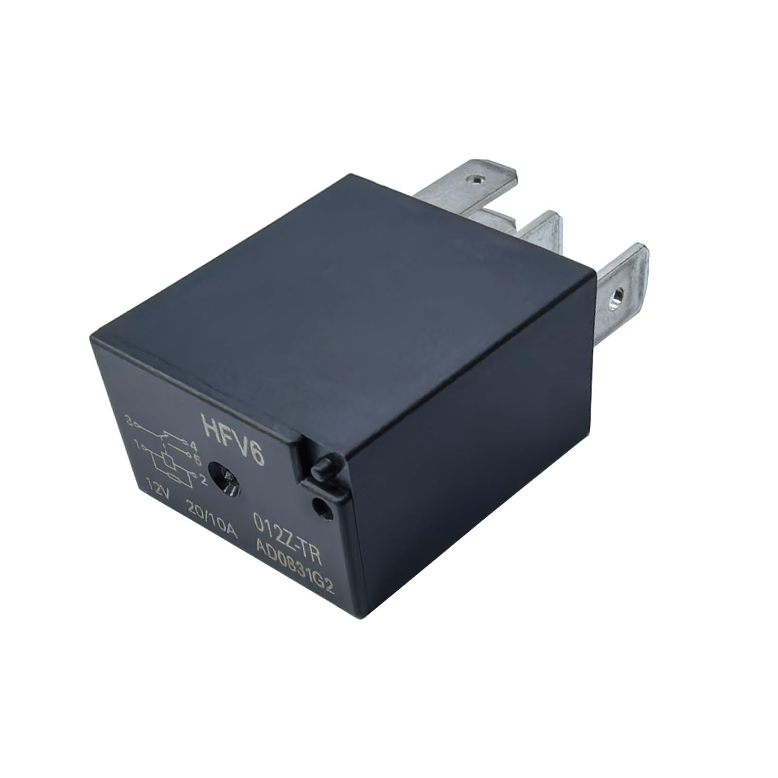 2 Relais électriques Hongfa HFV6-012Z-TR 12VDC 5 Broches 20A/10A - Neufs, Pour Auto