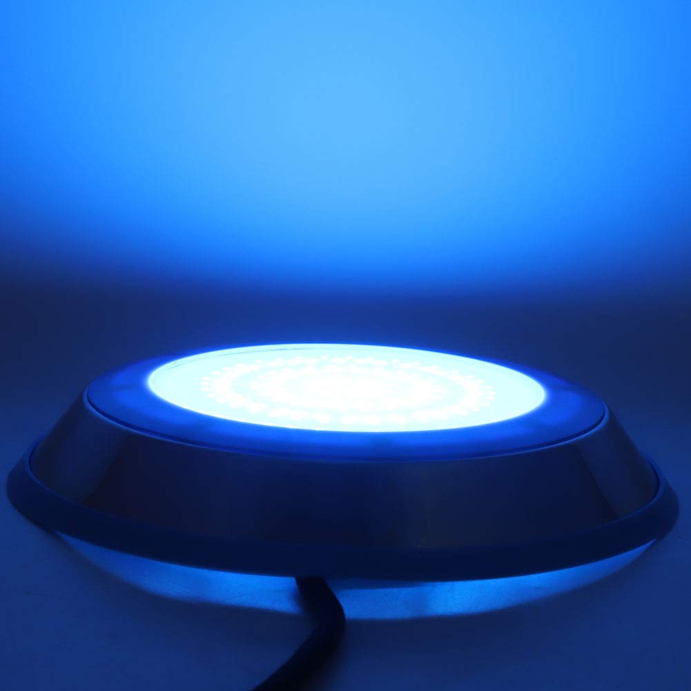 Luce Subacquea a LED AC12V, faretto per Fontana per Piscina in Acciaio Inossidabile RGB IP68 con Telecomando, Opzione di Alimentazione 18W/35W per Piscine, fontane e acquari (18 W)
