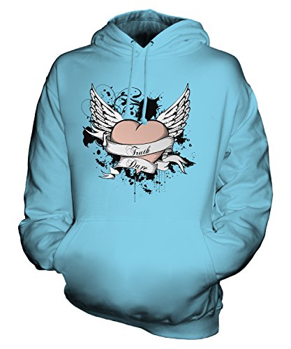 Sweat pull à capuche homme femme Tatouage Truth Or Dare imprimé streetwear