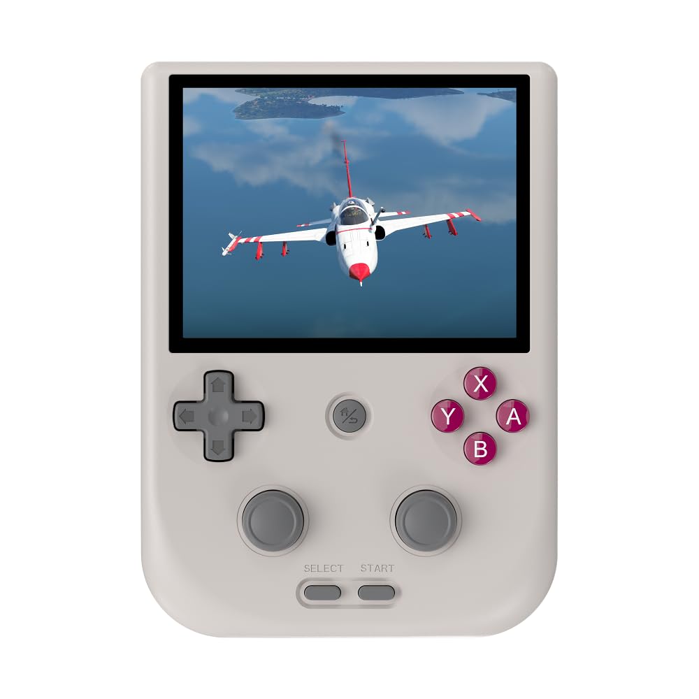 SXMA RG405M Console Portatile Android 12 Con 3170+ Giochi Retro, Schermo IPS Touch 4'', 128GB, Lega Di Alluminio, Grigio