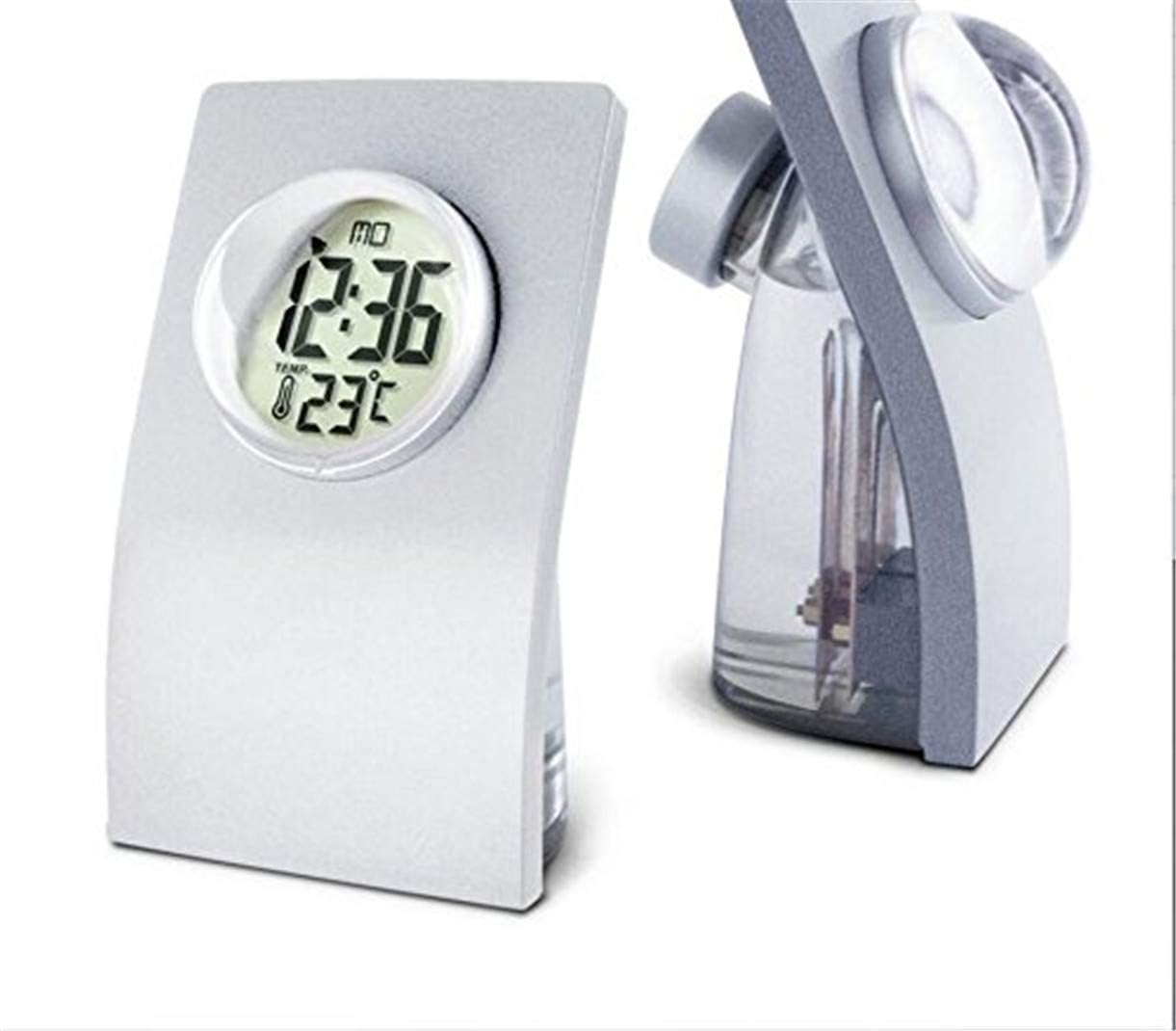 Crystal Ball Water Energy Clock, Environmental Protection Hydrodynamic Electronic Water Energy Clock (Silver)