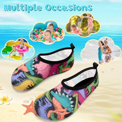 Image of VIFUUR Kids Water Shoes Girls Boys Quick Dry Aqua Socks for Beach Swim Outdoor Sports