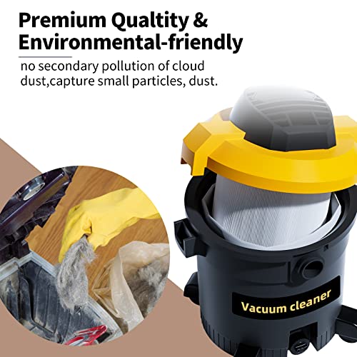 for shop vac bags 5-8 gallon type e 90661 9066133 type h 90671 9067133 vf2004 vhbs vdbs high- efficiency disposable vacuum collection filter bags 5 pack